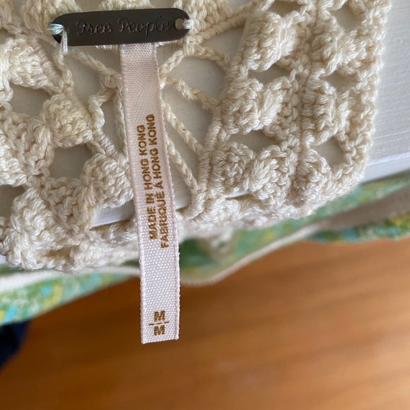 Free People Racerback Tank with Crotchet Accent - Picture 2 of 4